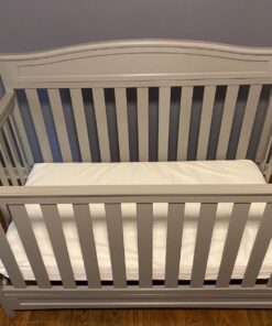 Delta Children Emery 4-in-1 Convertible Baby Crib - Greenguard Gold Certified, Grey 4-in-1 Crib 47 71hAsi6ibzL