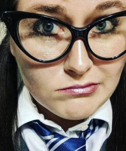 MISS FANTASY Halloween Cosplay Tie for Themed Party Costume Accessory Regular Length Classic Blue Necktie, Unisex Adult Cosplay, Tie Halloween Satin Toy Tie (M,58in) Blue-packed in Kraft Bag M, 58 inches length 36 71hAslJUfL