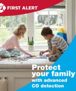 First Alert CO605 Plug-In Carbon Monoxide Detector with Battery Backup , White 1-Pack Alarm 19 71hAwlBG2vL