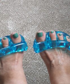 Original YogaToes - Small Sapphire Blue: Toe Stretcher & Toe Separator. Fight Bunions, Hammer Toes, Foot Pain & More! Small (Pack of 1) 41 71hB0npDtVL 1