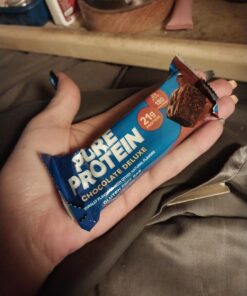 Pure Protein Bars, High Protein, Nutritious Snacks to Support Energy, Low Sugar, Gluten Free, Chocolate Deluxe, 1.76 oz., 12 Count(Pack of 1) (Packaging may vary) 27 71hBH7anyJL