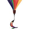 In the Breeze 6 Panel Rainbow Hot Air Balloon - Wind Spinner Includes Curlie Tail - Colorful Kinetic Hanging Decoration,Rainbow Panel,11" W x 17" H, 26" Tail,1036 Rainbow Panel