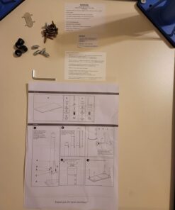 Flash Furniture Wren Adjustable Classroom Activity Table for School and Home, Rectangular Plastic Activity Table for Kids, 23.625" W x 47.25" L, Gray/Blue Blue Set of 1 30 71hCUc2uijL