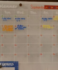 Magnetic Acrylic Calendar for Fridge,2 Pack 12"x16" Clear Fridge Calendar Dry Erase Magnetic Planning Boards Set Includes 6 Colorful Highlight Markers,Magnetic Pen Holder and Erase Towel Monthly Planner+Weekly Planner 39 71hDFtYm fL