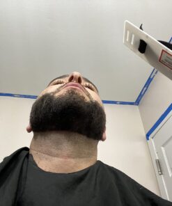 Aberlite FlexShaper - Beard Shaper Neckline Guide - Hands-Free & Flexible, The Ultimate Shaping Template, Trimmer, Lineup Stencil Kit beard liner tool outliner (White) White 32 71hE207 2L