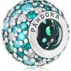 Pandora Women's 791261mczmx Ocean Mosaic Pave Charm, Silver 15 71hExMizPUL