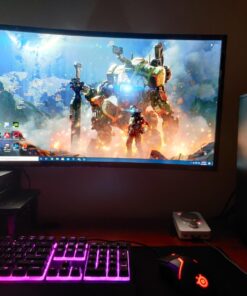 Mount-It! Single Monitor Arm Mount | Desk Stand | Full Motion Height Adjustable Articulating Tilt | Fits 19 21 24 27 29 30 32 Inch VESA 75 100 Compatible Computer Screen | C-Clamp and Grommet Base 42 71hF9hm6vKL