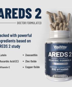 AREDS 2 Select Eye Vitamins for Macular Support - Vitamins for Eyes with Zeaxanthin Plus Lutein Macular Supplement - Premium Macular Health Formula - Eye Supplements for Adults - 60 Capsules 10 71hFD3Lo4GL