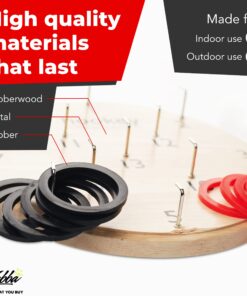 Elite Sportz Ring Toss Game - Games for Man Caves, Apartments, and Outdoor Fun - Gift for Adults and Kids - Indoor & Outdoor Games for Family and Friends - Dorm Games, Party Games, Gifts for Men Classic 28 71hFF EBHjL