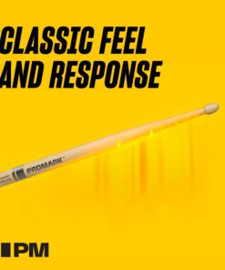 Alternative view of Promark ActiveGrip Drum Sticks - Rebound 5A Drumsticks - For Secure, Comfortable Grip - Gets Tackier As Your Hands Sweat - Hickory Wood - Acorn Tip, Black, One Pair