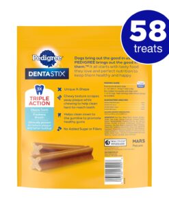 Alternative view of PEDIGREE DENTASTIX Toy/Small Dog Dental Treats Original Flavor Dental Bones, 13.97 oz. Pack (58 Treats) Chicken 58 Count (Pack of 1)