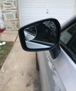 Fan Shape 360 Degree Rotate Sway Adjustabe Blind Spot Mirrors, Ampper HD Glass Convex (Low Curvature) Frameless Stick On Lens (Pack of 2) Pack of 2 41 71hGRQGmNkL