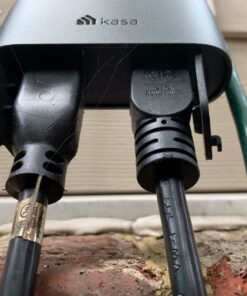 Kasa Outdoor Smart Plug, Smart Home Wi-Fi Outlet with 2 Sockets, IP64 Weather Resistance, Compatible with Alexa, Google Home & IFTTT, No Hub Required, ETL Certified(EP40), Black 2-Socket 34 71hGUY4FQQL