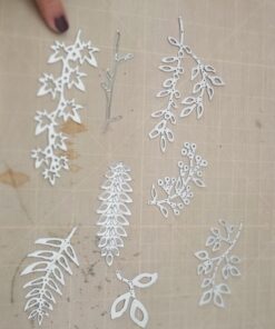 Sizzix 661206 Thinlits Die Set, Garden Greens by Tim Holtz (9/Pack) Original Version 25 71hGlkTfpSL