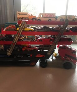 Hot Wheels Playset with Hw MEGA Hauler Toy Truck & 1:64 Scale Car, Stores 50+ Vehicles, Expands to 6 Levels red 32 71hGw0IdATL