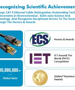 Cat 8 Ethernet Cable, 40ft Heavy Duty High Speed Internet Network Cable, Professional LAN Cable, 26AWG, 2000Mhz 40Gbps with Gold Plated RJ45 Connector, Shielded in Wall,Indoor&Outdoor 40FT-CAT8 12 71hI9M1GT4S
