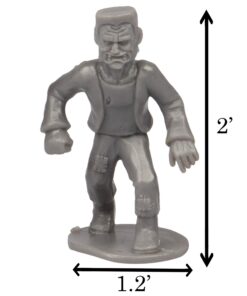 Monster Mini Action Figure Playset- 100 Horror Toy Miniatures w 13 Unique Sculpts - Dracula, Frankenstein, Giant Spiders and More- XL 1/32nd Scale Halloween Character Accessories 21 71hIGedQkYL