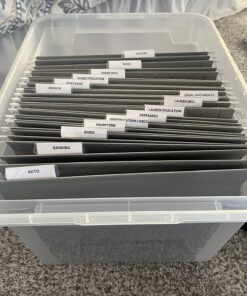 Amazon Basics Hanging File Folders, Letter Size, Gray, 25-Pack 25 71hIkmC6FJL