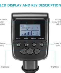 Neewer 48 Macro LED Ring Flash Bundle with LCD Display Power Control, Adapter Rings and Flash Diffusers for Canon 650D,600D,550D,70D,60D,5D Nikon D5000,D3000,D5100,D3100,D7000,D7100,D800,D800E,D60 41 71hIzhy4HVL