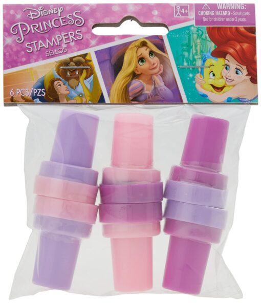 amscan Stamper Set | Disney Princess Dream Big Collection | Party Accessory Pink,purple, 1" x 1 1/2"