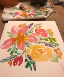 DIY Watercolor Flowers: The beginner’s guide to flower painting for journal pages, handmade stationery and more Paperback, April 30, 2019 41 71hJuN9f2fL
