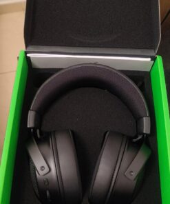 Razer Kraken V3 HyperSense Wired USB Gaming Headset w/Haptic Technology: Triforce Titanium 50mm Drivers - THX Spatial Audio - Hybrid Fabric & Leatherette Memory Foam Cushions - Detachable Mic 63 71hK5sxoCHL