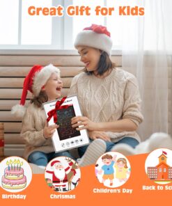 LCD Writing Tablet, 12 Inch Kids Toys Colorful Doodle Board, Toddler Girl Toys for 3 4 5 6 7 8 Year Old Boys Baby, Drawing Doodle Pad Christmas Birthday Gift for Children (Black) 12'' Black 15 71hKeO4c95L