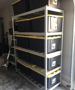 Amazon Basics Heavy Duty Storage Shelving Unit, Double Post, 5 Shelf, High-Grade Aluminum, Silver, 60 x 24 x 78 Inch 43 71hKvq1BuKL