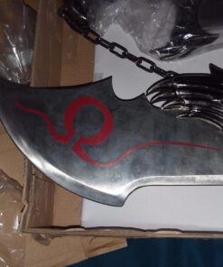 Armory Replicas Twin Blade Kratos Sword Set - Real Metal Blades of Chaos Replica with Display Plaque - Perfect for War Sword and Kratos Fans 33 71hLEb2hyvL