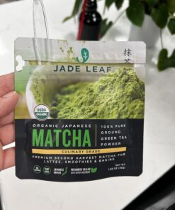 Jade Leaf Matcha Organic Green Tea Powder - Culinary Grade Premium Second Harvest - Authentic Japanese Origin (1.06 Ounce Pouch) 1.06 Ounce (Pack of 1) 41 71hLOvD0F8L