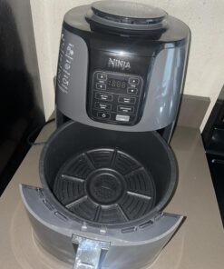 Ninja AF101 Air Fryer that Crisps, Roasts, Reheats, & Dehydrates, for Quick, Easy Meals, 4 Quart Capacity, & High Gloss Finish, Grey 43 71hLuAKlQPL 1