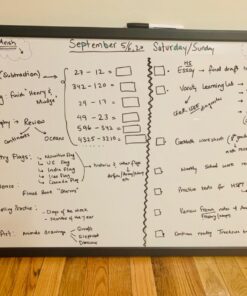 Amazon Basics Magnetic Dry Erase White Board, 35 x 23-Inch Whiteboard - Black Wooden Frame 23"x35" Magnetic, Wood Frame 44 71hMA2v7a7L