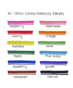 Mr. Sketch 1905069 Scented Watercolor Marker Chisel Tip 12 Colors 12/Set 23 71hMOAPsoUL