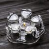 Sun's Tea Universal Solid Crystal Glass Teapot Warmer | Tea Warmer | Teapot Heating Base | Tealight Warmer- Candle Never Flames Out 23 71hMVhvOKPL