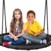 Sorbus Saucer Tree Swing- Kids Outdoor Disc Round Swing - 40" Heavy Duty 220lbs Seat- Easy Install Flying Saucer Web Circle Swing- Perfect for Gift,Playground, Birthday, Xmas, IndoorOutdoor Tire Swing Mat Seat 40"