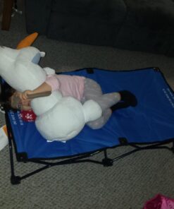 Regalo My Cot Portable Toddler Bed, Includes Fitted Sheet, Royal Blue , 48x24x9 Inch (Pack of 1) 47 71hNMAjWZlL