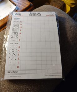 Yellow Mountain Imports Mexican Train and Chicken Foot Dominoes Scorepad/Scoring Sheets (8.2 x 5.5 Inches) - 60 Sheets 18 71hNOhrfEpL