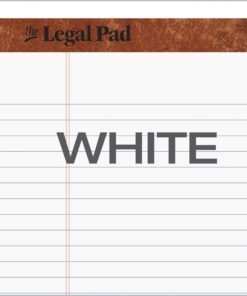 TOPS 8.5 x 11 Legal Pads, 12 Pack, The Legal Pad Brand, Wide Ruled, White Paper, 50 Sheets Per Writing Pad, Made in the USA (7533) 18 71hNS80erL