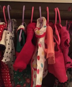 MyBrittany's 24 Pack 12 Pink 12 Purple Plastic Doll Hangers Fits 18 Inch Doll Clothes 13 71hNX7GZboL