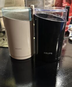 Krups Coffee and Spice Grinder 12 Cup Easy to Use, One Touch Operation 200 Watts Dry Herbs, Nuts Black Blade Grinder 32 71hNeZ59DiL