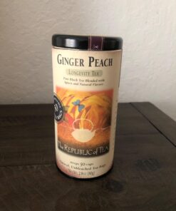 The Republic of Tea Ginger Peach Black Tea, Caffeinated, 50 Count 31 71hNrXssXL