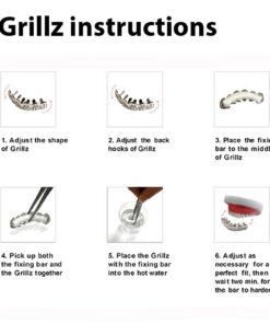 metaltree98 Plain Grillz 14k Gold Plating Upper Top Grillz Teeth 2pc Molding Bar L001G / Made in Korea 7 71hO8oVHKqL