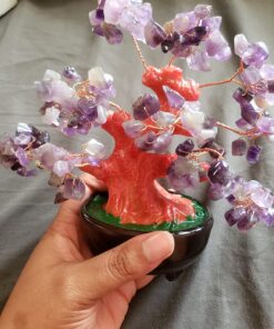 Parma77 Amethyst Crystal Tree, Purple Healing Crystals Gemstones Bonsai Money Tree, Purple Room Decor Cubicle Office Desk Decor for Women, Feng Shui Wealth and Luck Spiritual Gifts for Women 31 71hOgU2Y3PL