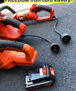 BLACK+DECKER 20V MAX Cordless Hedge Trimmer, 22 Inch Steel Blade, Reduced Vibration, Battery and Charger Included (LHT2220), Orange 34 71hOkalbMmL