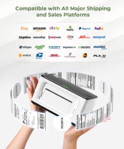 MUNBYN P941 4x6 Thermal Shipping Label Printer, USB, Monochrome, Compatible with Windows, macOS, ChromeOS 15 71hOrBg3ODL