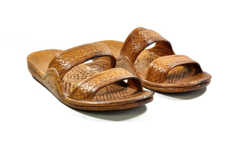 Catalog 7 Hawaii Moses Unisex Rubber Slide on Jesus Sandal Slippers 9 Women/8 Men Brown