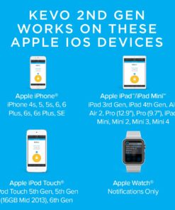 Kwikset - Kevo 99250-202 Kevo 2nd Gen Bluetooth Touch-to-Open Smart Keyless Entry Electronic Deadbolt Door Lock Featuring SmartKey Security, Satin Nickel 32 71hQ6EmL 1