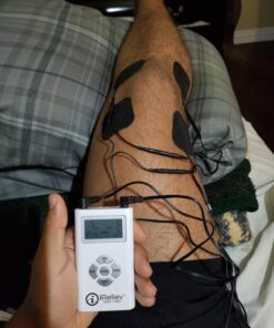 iReliev TENS + EMS Combination Unit Muscle Stimulator for Pain Relief & Arthritis & Muscle Strength - Treats Tired and Sore Muscles in Your Shoulders, Back, Ab's, Legs, Knee's and More 27 71hQG20clSL