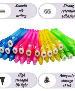 32 Pack Valentines Invisible Ink Pen with UV Black Light Secret Spy Pens Magic Disappearing Ink Markers School Supplies Kids Party Favors Valentines Gift for Boys Girls Classroom Exchange (2 Style) 32 Pack 13 71hQKcNVg3L