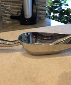 LIANYU Ice Scoop,8 Ounce Stainless Steel Food Scoop,Metal Ice Scoops for Family Cube Flour Beans, Utility Ice Scooper for Kitchen Bar Shop, Mirror Finish, Dishwasher Safe 1 Silver 18 71hQmIbxbvL